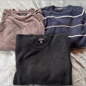 Banana, republic Set of Three Sweaters - Black, Brown, and Navy